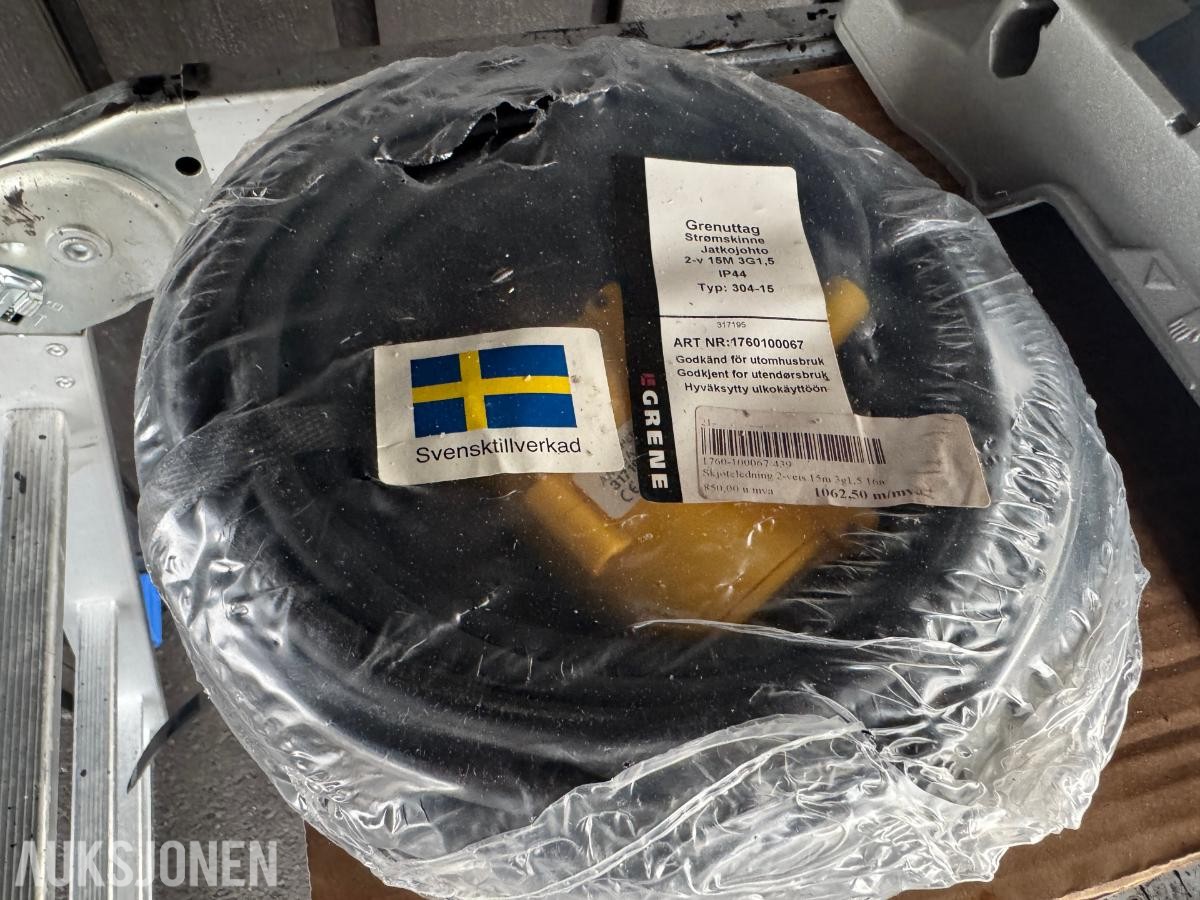 DeWalt kapp/gjærsag DW770 -QS, Hamron saksjekk, skjøte ledning, fettpresse 